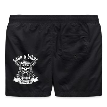 Rallye des moteurs de crâne de motard - Short de bain - noir - Dos