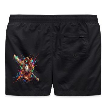 Gant Balle et Batte de Baseball Multicolore   - Short de bain - noir - Dos