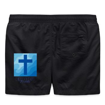 En Dieu j’y crois - Chretien - Short de bain - noir - Dos