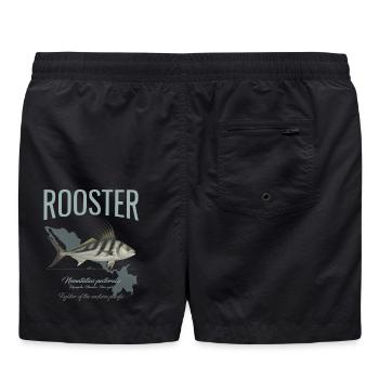 Rooster Fisch Inshore Angeln im Pazifik in Amerika - Badeshorts - Schwarz - Hinten