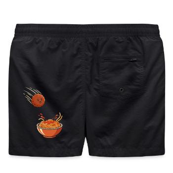 Fearless Meatball vs. Spaghetti - Badeshorts - Schwarz - Hinten