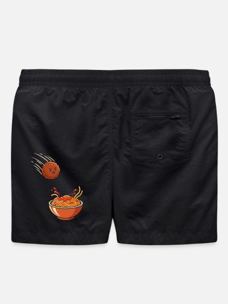 Fearless Meatball vs. Spaghetti - Badeshorts - Schwarz
