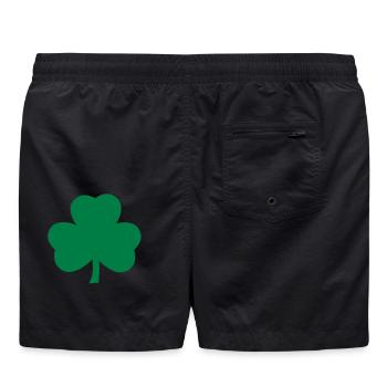 Kleeblatt - Badeshorts - Schwarz - Hinten