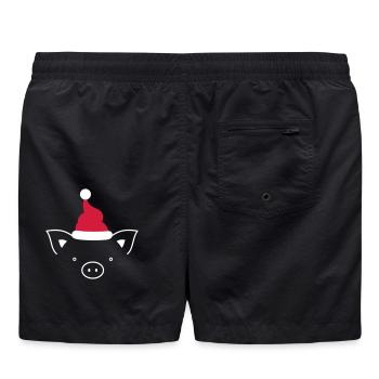 Cochon Sau Nikolaus Noël drôle drôle - Short de bain - noir - Dos