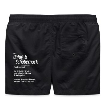 Unfug und Schabernack - Badeshorts - Schwarz - Hinten