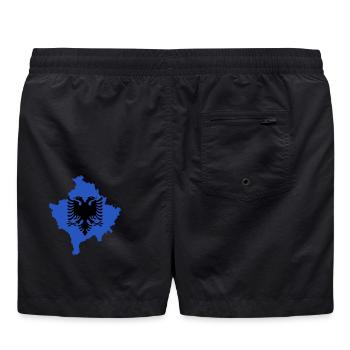Drapeau du Kosovo « Aigle albanais » - Short de bain - noir - Dos