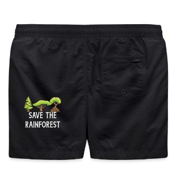 Sauvez la forêt tropicale - Short de bain - noir - Dos
