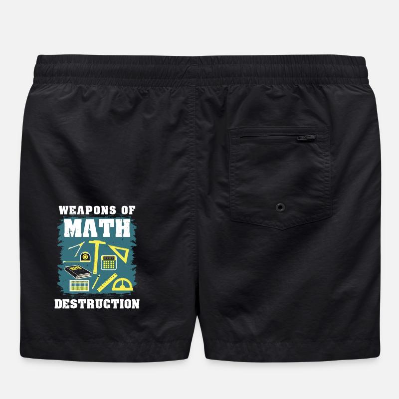 Math math gift - Swim Trunks - black