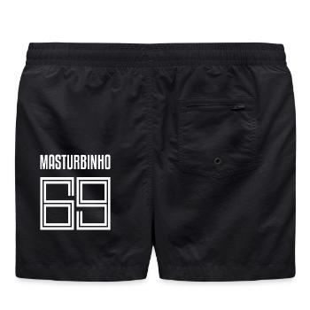 Maillot Maillot Masturbinho football amateur de football - Short de bain - noir - Dos