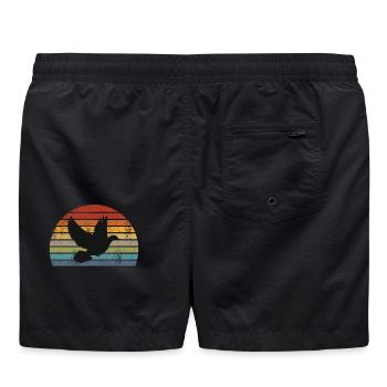 Rétro sourd - Short de bain - noir - Dos
