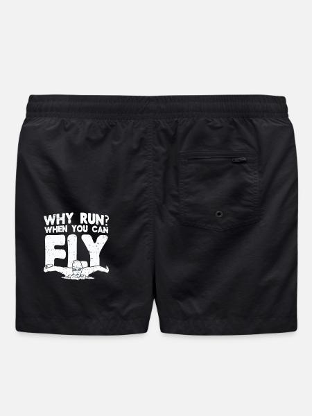 Swimming swimmer gift - Swim Trunks - black
