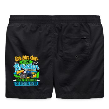 Kleiner Bruder Monstertruck - Badeshorts - Schwarz - Hinten