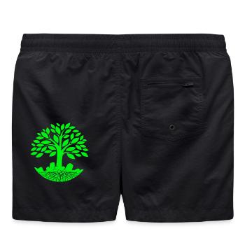 arbre de vie, zen, écologie - Short de bain - noir - Dos