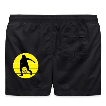 tennis, fan de tennis, match de tennis - Short de bain - noir - Dos