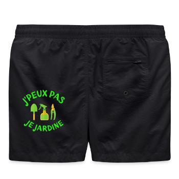 jardinage, jardiner, fan de jardinage - Short de bain - noir - Dos