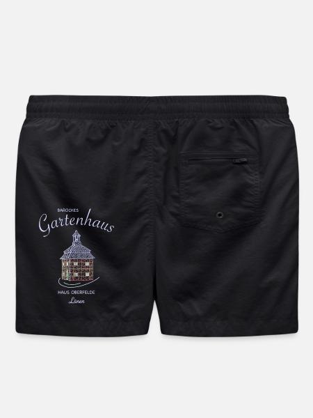 Lünen, Haus Oberfelde, kultiges Gartenhaus Spieker - Badeshorts - Schwarz