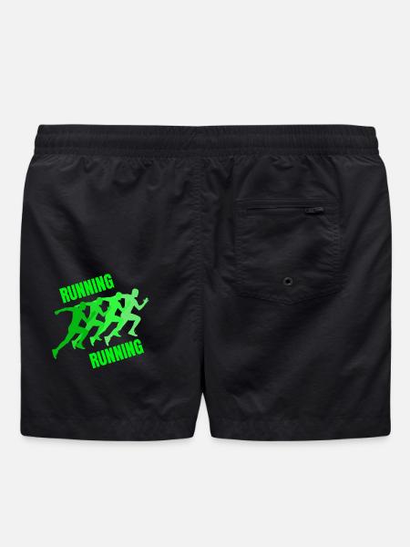 Laufen, Joggen, Joggen, Laufen, Trailrunning - Badeshorts - Schwarz