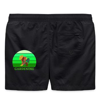 gardening, jardinage, jardiner, jardinier - Short de bain - noir - Dos