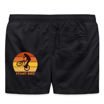 Fahrrad, Fahrrad, Fahrradcross - Badeshorts - Schwarz - Hinten