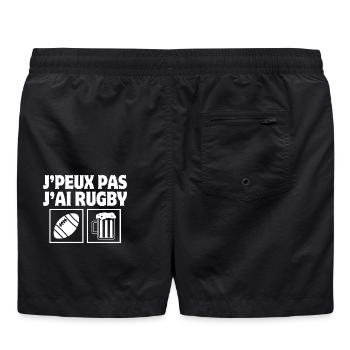 rugby, fan de rugby, rugby humour, rugby sport - Short de bain - noir - Dos