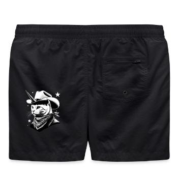 Cowboy chat-licorne - Short de bain - noir - Dos