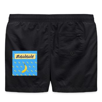 Banana - Badeshorts - Schwarz - Hinten