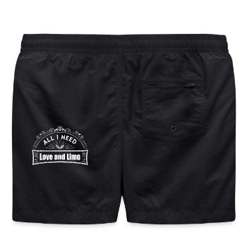 Love and Limonade.  - Badeshorts - Schwarz - Hinten