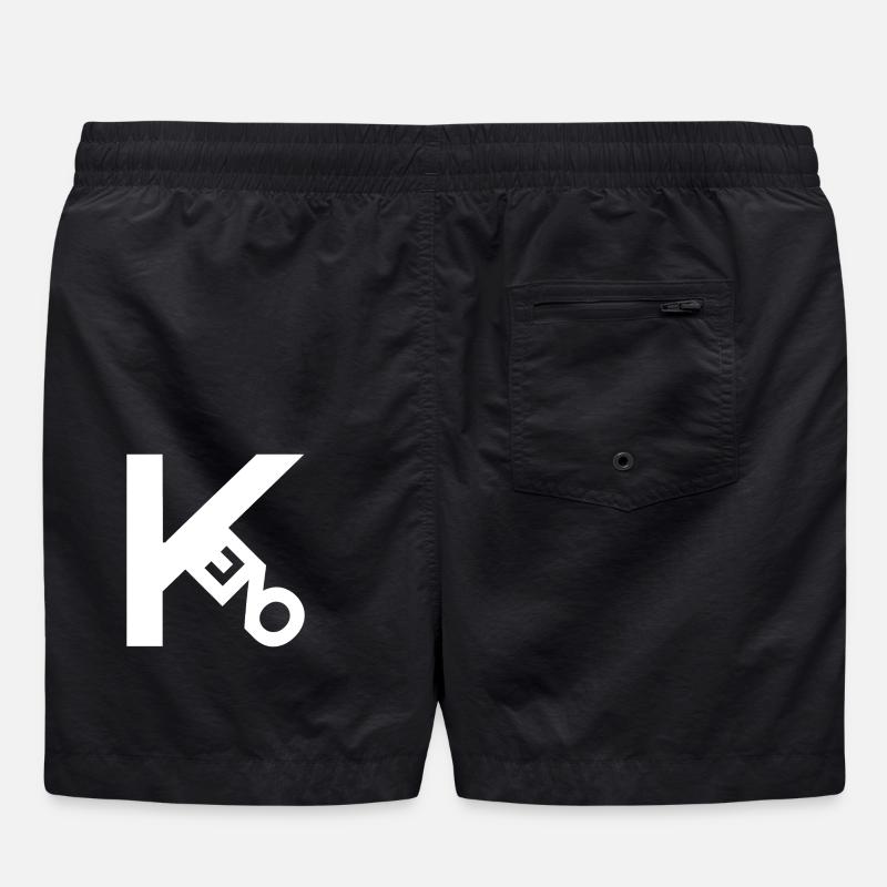 Keno blanc - Short de bain - noir