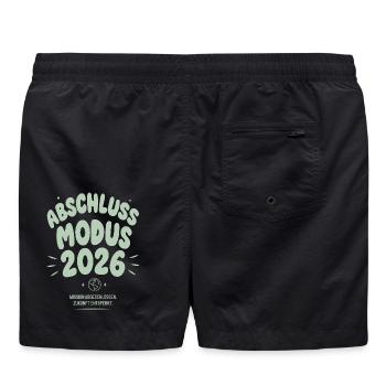 Abschluss Modus 2026 - Badeshorts - Schwarz - Hinten