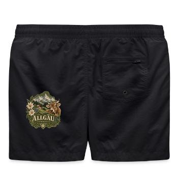 Allgäu Alpine Heritage - Badeshorts - Schwarz - Hinten