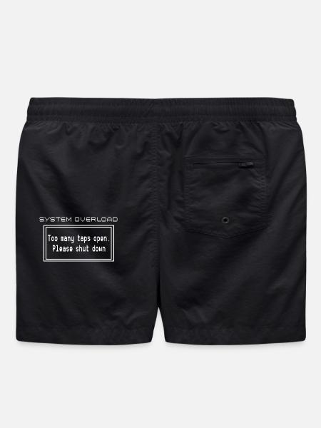 System Error Download Humor Design - Swim Trunks - black