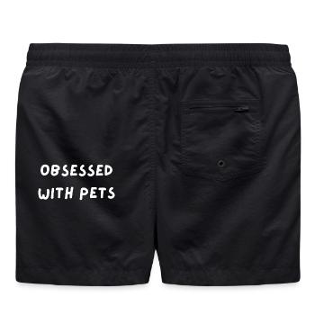 Besessen von Haustieren - Badeshorts - Schwarz - Hinten