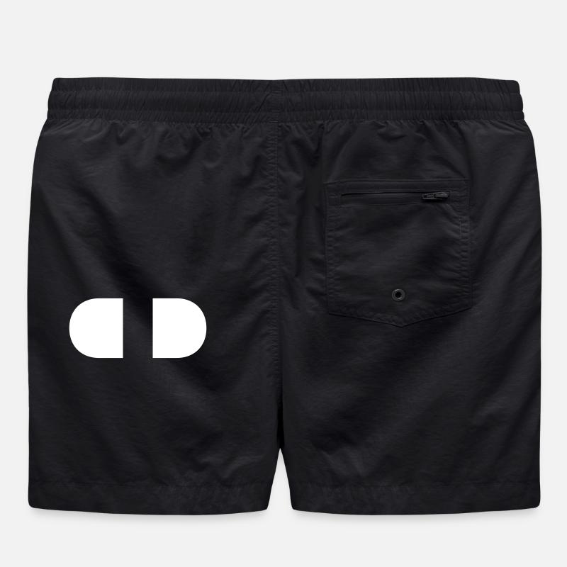 Controller-Split-White - Swim Trunks - black