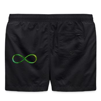 Symbole infinie signe - Short de bain - noir - Dos
