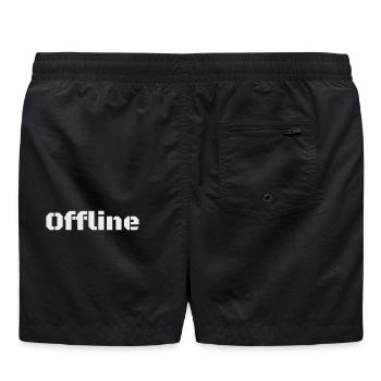 Hors-ligne - Short de bain - noir - Dos - AI Model Male 185 light (185cm)