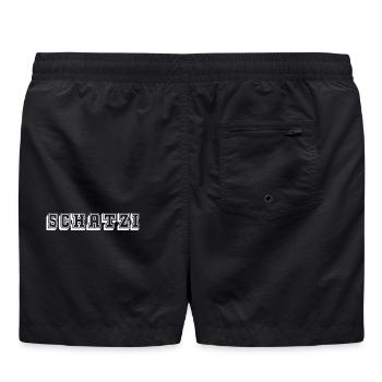 Schatzi Tshirt white - Badeshorts - Schwarz - Hinten