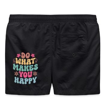 Citations motivantes pour faire ce qui vous rend heureux - Short de bain - noir - Dos