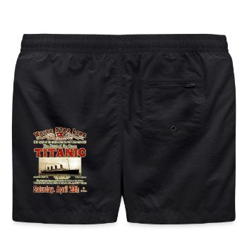 TITANIC VINTAGE CREATION Louis RUNEMBERG © Adagp - Short de bain - noir - Dos
