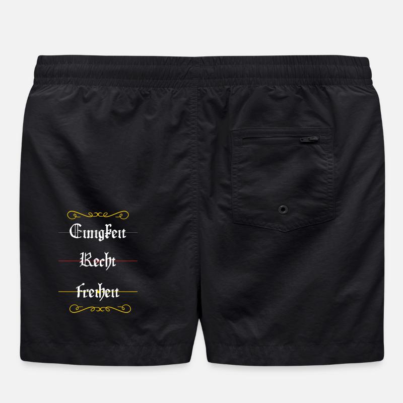 Unity, Justice, Freedom - Swim Trunks - black