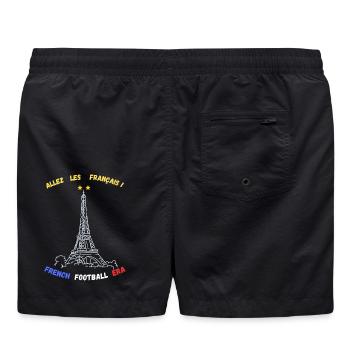 Allez les Français – French Football Era Style Vin - Short de bain - noir - Dos