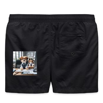 Chiens Cosplay Professionnel - Short de bain - noir - Dos - AI Model Male 185 light (185cm)