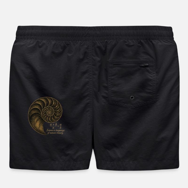 Nombre d’or de Fibonacci - Short de bain - noir
