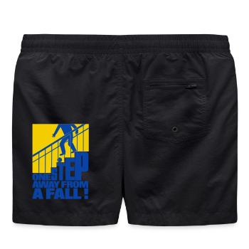 One Step Away from a Fall - Short de bain - noir - Dos