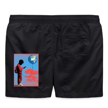 THE WORLD WE LEFT BEHIND - Badeshorts - Schwarz - Hinten