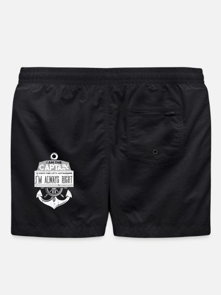 Capitaine de bateau cadeau de propriétaire de bateau - Short de bain - noir