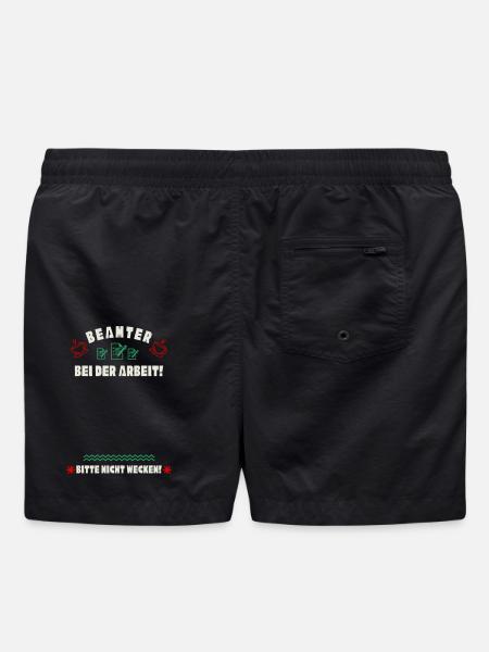 Schlafender Beamter - Badeshorts - Schwarz