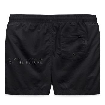 Raumfahrten der Zukunft | Aurora KI - Badeshorts - Schwarz - Hinten