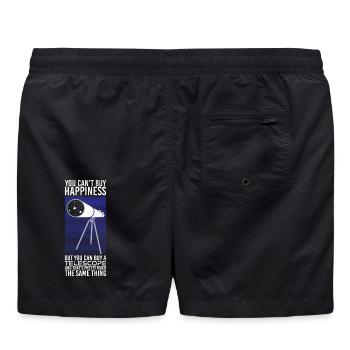Astronomie - You Can't Buy Happiness - Badeshorts - Schwarz - Hinten