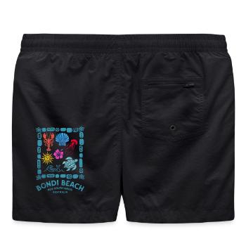 Bondi Beach Marine Souvenir - Short de bain - noir - Dos - AI Model Male 185 light (185cm)