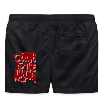 Le vélo est la réponse au bourgogne - Short de bain - noir - Dos